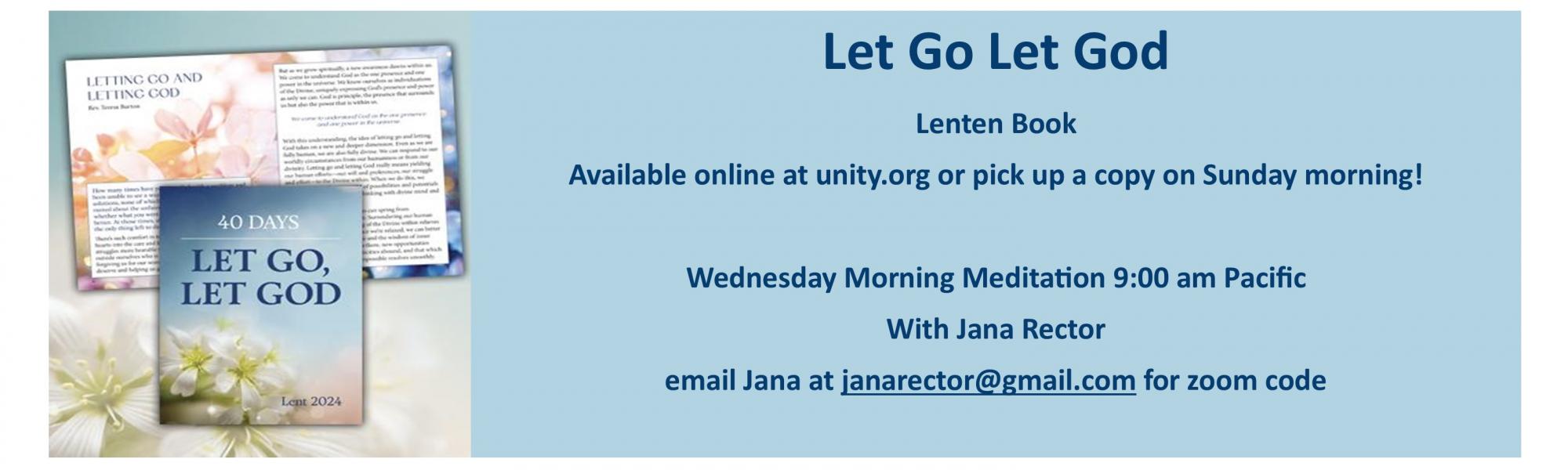 Let Go Let God - Wednesday Morning Meditation